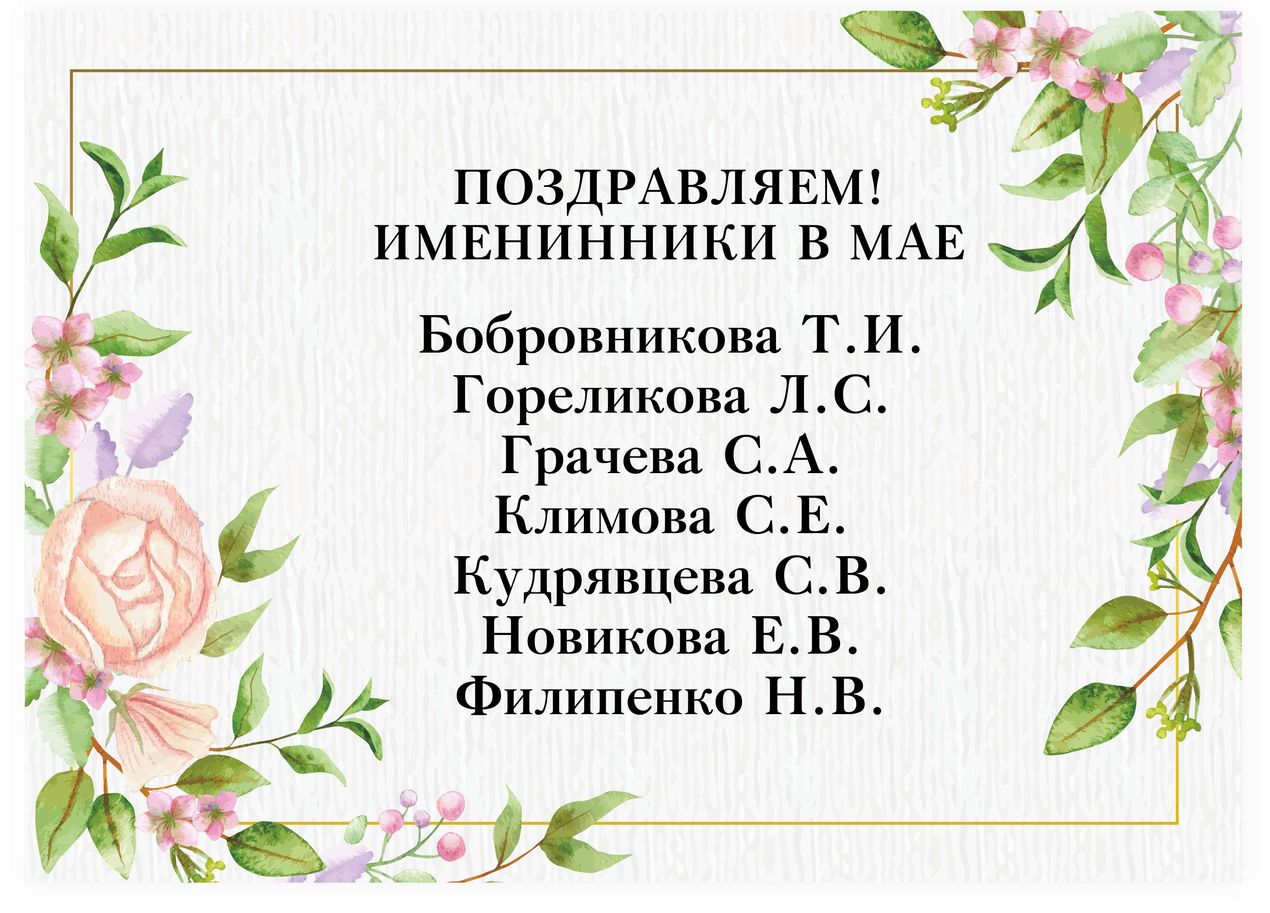 Наши именинники март